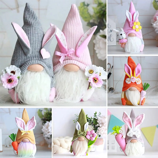 Easter Faceless Doll Decoration Bunny