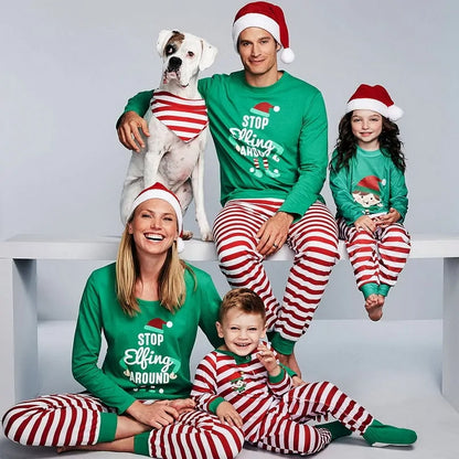 Festive Family Pajamas Set