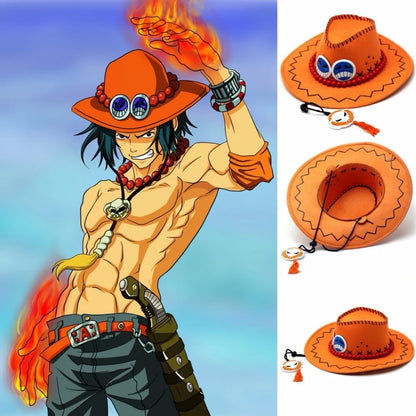 Anime D Ace Luffy Cosplay Cowboy Hat