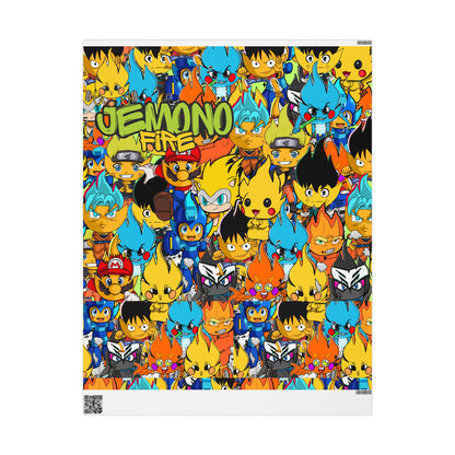 Jemono Fire Christmas Wrapping Papers