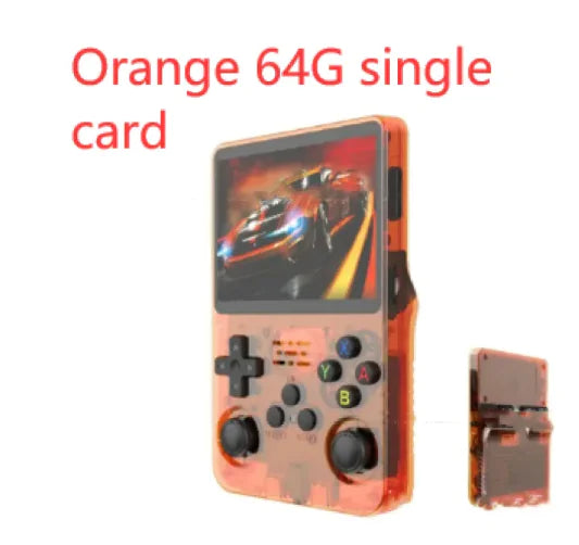 Retro R36S Portable Video Game Console - Orange