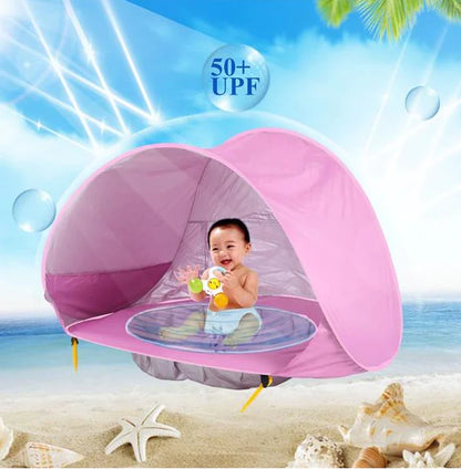 Baby Beach Tent: Easy Fold-Up Waterproof Sun Awning Tent