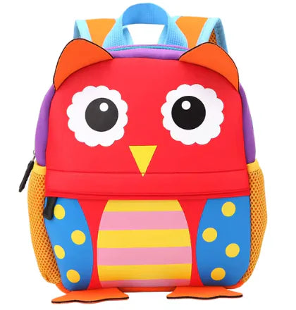 3D Cartoon Animal Backpacks for Kids – School Bags for Ages 2-5